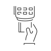Payment Methods Finance Related with Pos Terminal, Credit Card, Receipt element vector
