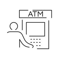 Online payment and wallet and Card Machine, ATM. Online Banking vector