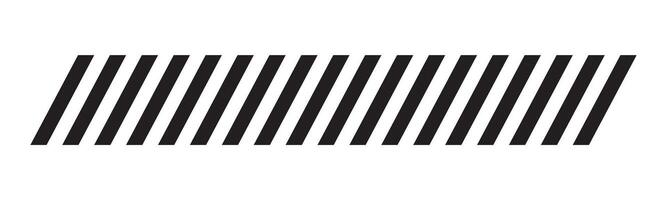 Slash line border, diagonal lines. Divider strip Tilt strip geometric abstract border. Diagonal grid. Geometric dashed tape vector