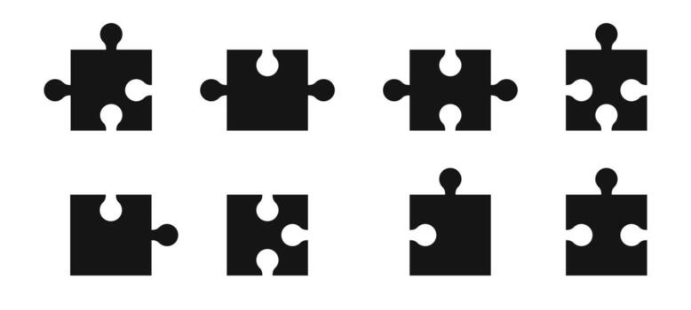 Puzzle icon. Problem-solving symbol vector
