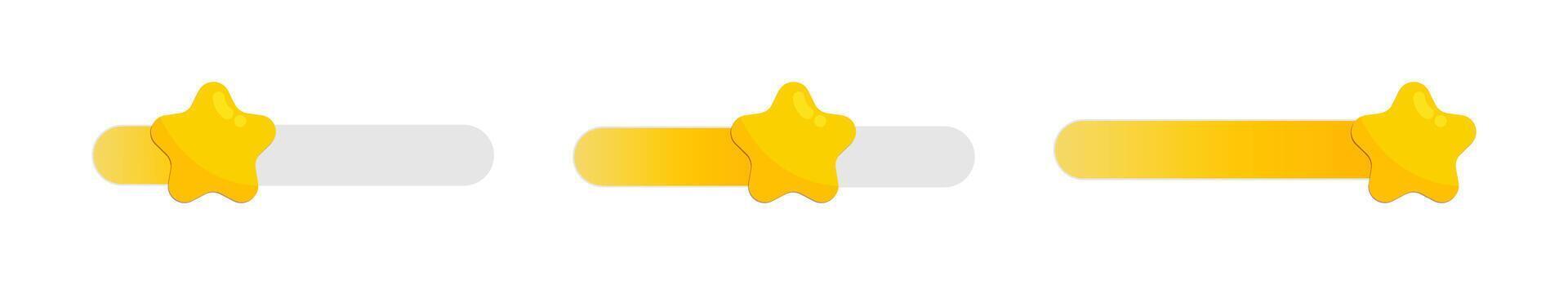 Star rating toggle. Interface rating control symbol vector