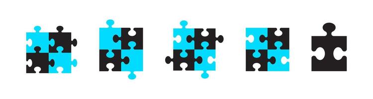 Puzzle icon. Problem-solving symbol vector