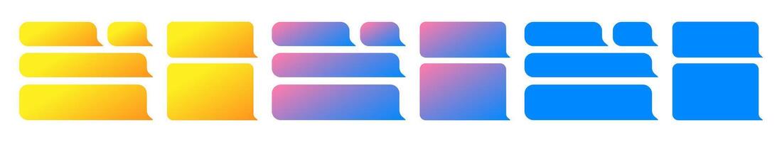 Chat speech bubbles icon. Message and communication frames vector