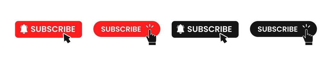 Subscribe button icon. Online subscription symbol vector