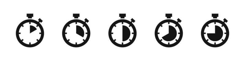 Timer icon. Countdown clock vector