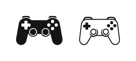 Gamepad controller icon. game device symbol vector