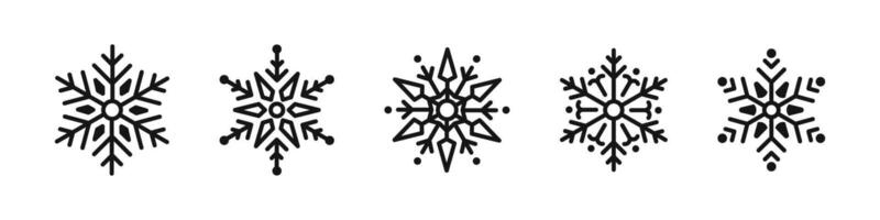 Snowflake icon. Winter symbol vector
