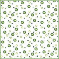 green pattern of creative serrated circle with different size vector