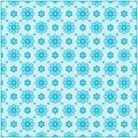 beautiful gradient blue flowers pattern with symmetrical circle shape vector