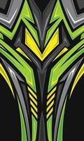 Abstract geometric pattern design for sublimation jersey vector