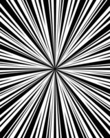Black and white background abstract radial speed lines vector