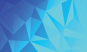 Abstract geometric triangle low poly blue gradient background vector