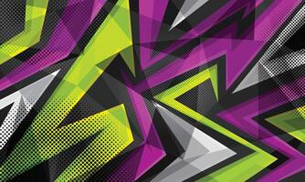 Racing style abstract geometric shape pattern background vector