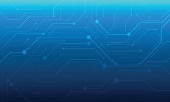 Abstract technology circuit board blue gradient background vector
