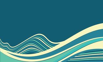 Blank background wavy abstract lines vector