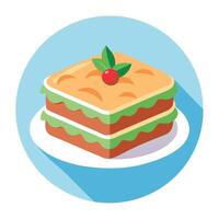 Based Lasagna background vector