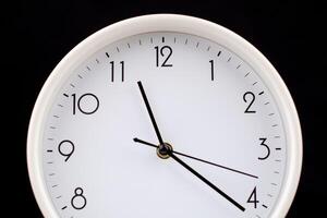 Alarm clock still photo in studio. Concept of time and working with valuable time.