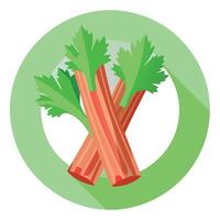 Celery Sticks with Crumbled Bacon and Parsley on White Plate. Celery. Bacon. Appetizer. Garnish vector
