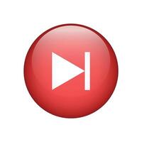 Forward icon isolated on white background. Next round button illustration vector