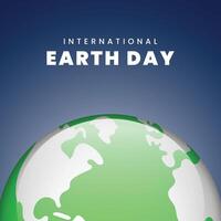 International earth day concept. concepts for graphic and web design, business presentation, marketing and print. vector