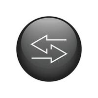 Arrows button icon symbol for graphic design. vector