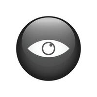 Visible eye button isolated on white background. illustration. vector