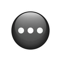 Read more dots icon on white background. vector