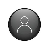 User profile avatar person button icon vector