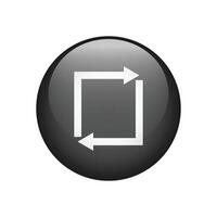 Arrows Repeat icon. Cycle and repeat symbol. vector
