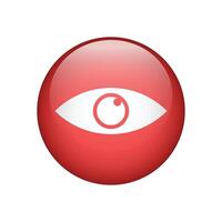 Visible eye icon isolated on white background. illustration vector