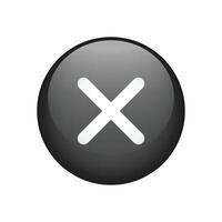 Close icon. Delete sign and symbol for graphic design. vector