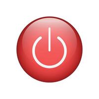 On-off icon. Power button isolated on white background. illustration. vector