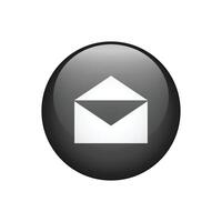 Open Mail Symbol Graphic with White Background. vector