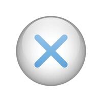 Close button icon sign isolated on white background. vector
