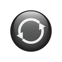 Arrows repeat icon. Repetition icon isolated background. vector