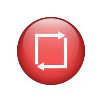 Arrows Repeat icon. Cycle and repeat symbol. vector