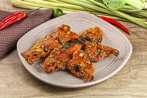 Steamed Spider crab Claws in tamatind sauce photo