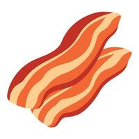 High-quality image showcasing raw bacon slices marinated and seasoned with spices. ready to cook vector