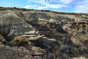 Weird sandstone formations created by erosion at Ah-Shi-Sle-Pah Wilderness Study Area in San Juan County near the city of Farmington, New Mexico. photo