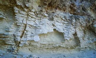 Weathering and collapse of shell rocks on the Tarkhankut Peninsula, western Crimea photo