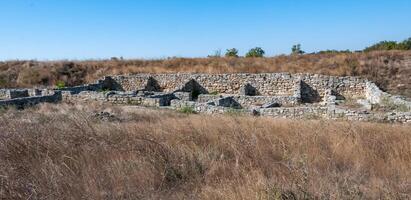 excavations of the ruins of the ancient city of Olbia photo