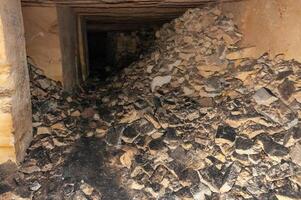 Odessa catacombs, 18th-19th century drawings on the walls photo