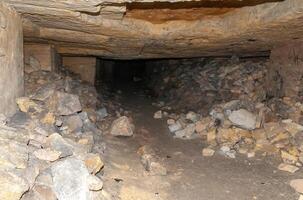Odessa catacombs, 18th-19th century drawings on the walls photo