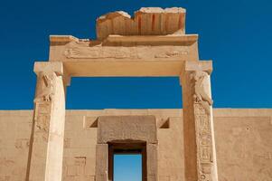 EGYPT, LUXOR - MARCH 01, 2019 archaeological site, ancient temple, the temple of Hatshepsut near Luxor in Egypt photo
