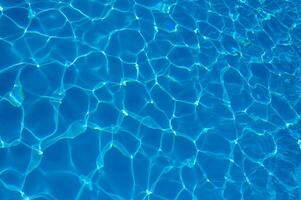 The reflection of the suns rays in the water in the pool with sea water, The glare of the sun, Egypt photo