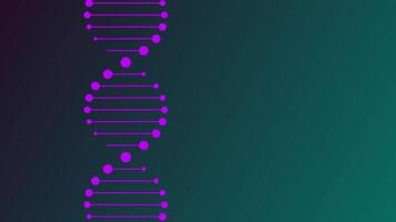 DNA Double Helix with Biomorphism Design Elements video
