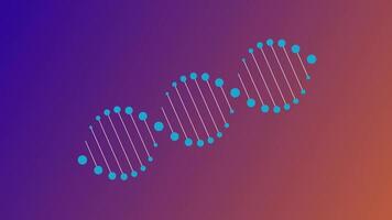 Animated DNA Double Helix Featuring Biomorphism video