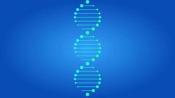 Biomorphism Style DNA Double Helix Animation video