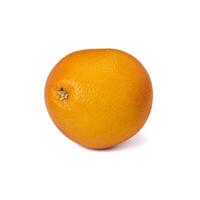 Pink ripe grapefruit slice on white isolated background photo