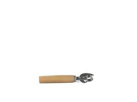 An old can opener with a wooden handle - a time-tested solution to problems photo